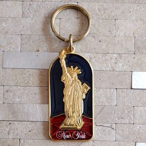 Statue of Liberty New York Souvenir Keychain Key Ring